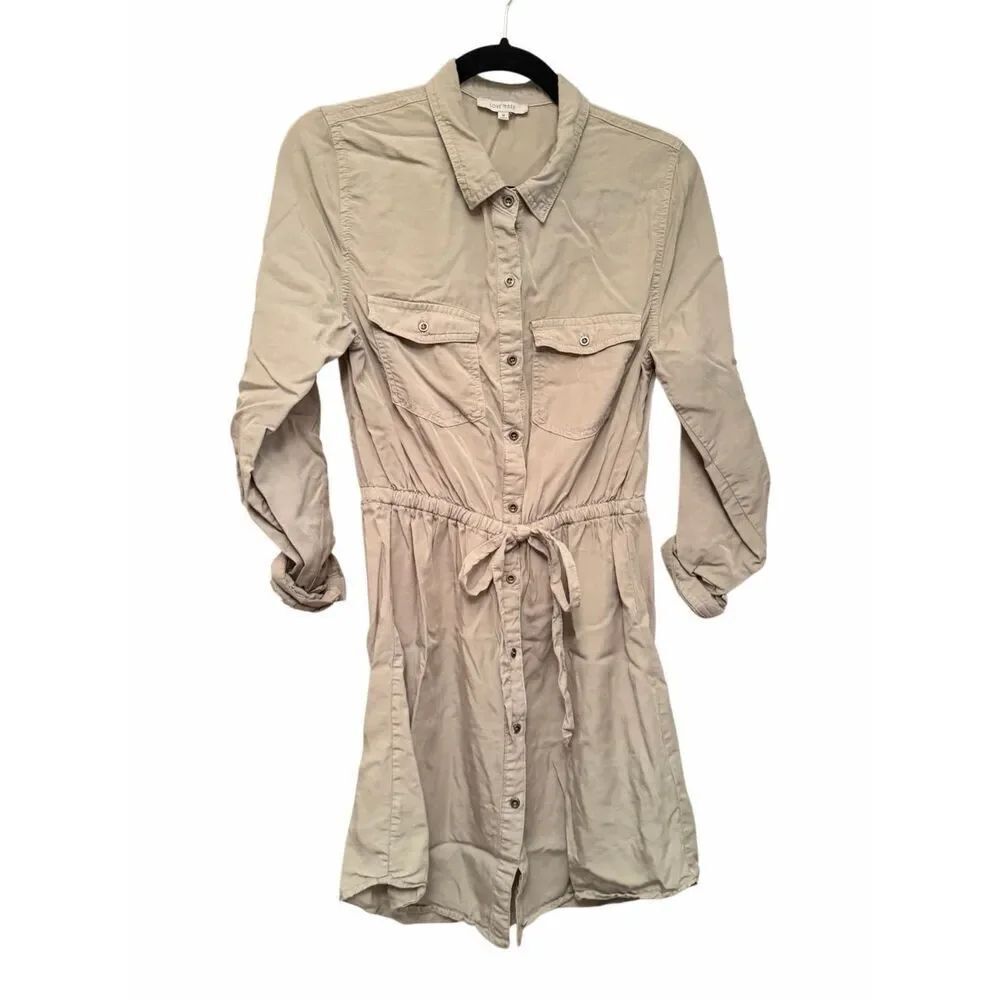 Love Tree green button up utility dress - size M